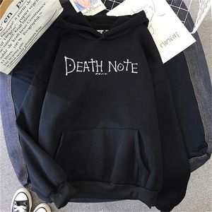 Japanese Anime Death Note Hoodie Men Fleece Sweatshirt Sudadera Ryuk Shinigami Hooded Harajuku Kawaii Sportswear Manga Hoodies 220402