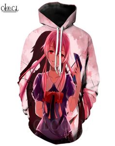 Japanse anime Future Diary Hoodies Men Women 3D Printing Gasai Yuno Jogging Sportswear Harajuku Streetwear Casual pullover1214792