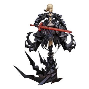 Japanse Anime GSC Fate Stay Night Saber Alter Huke Figures Black Fighting Saber Huke PVC Action Figure Anime Figure Model Toys Q0722