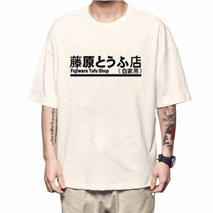 Japonais Anime Initial D Manga Hachiroku Shift Drift T-shirts Hommes Femmes Takumi Fujia Tofu Shop Sporty Mens Vêtements Marque T 21yl #
