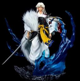 Anime japonais inuyasha Sesshomaru PVC Action Figure GK Statue Anime Collectible Modèle Toys Doll Gift Q07225528028