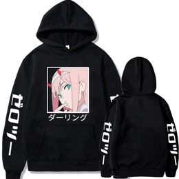 Anime japonais kawaii zero deux 02 Sweat à capuche unisexe chéri dans la mode Franxx Pullovers automne sweat décontracté Haruku Automne