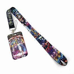 Japonais Anime Overlord Lanyard Keychain ID Cover Pass Phone Mobile Charm Neccl Stracts Badge Holder Accessoires 5167855