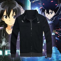 Japanse Anime SAO Sword Art Online Kirito Kirigaya Kazuto Cosplay Kostuum Jasje291m