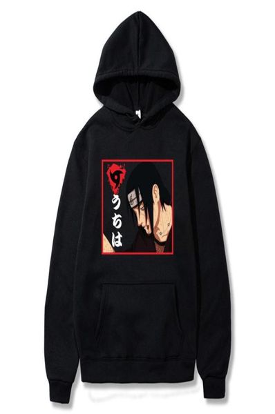 Anime japonés Sasuke Sudaderas con capucha Hombres Mujeres Dibujos animados Uchiha Itachi Sasuke Escena de lucha Traje Sudaderas Hip Hop Ropa Y2009157132031