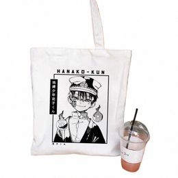 Japonais Anime Toilette Bound Hanako Kun Eco Toile Shopper Sac Manga Fourre-Tout Sacs Harajuku Femmes Sac À Bandoulière Boutique Sac À Main t5Eu #