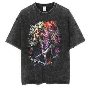 Japanse Anime Tops Haruku Bleach T-shirts Holle Ichigo Gedrukte T-shirts Heren Vintage Casual Streetwear Hip Pop Dagelijkse Slijtage