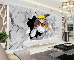 Murale d'anime japonaise Murale 3D Naruto PO PAPEUR PAPIER BARCHTS CHAMBRE COURTOR CUSTUMAGE PAPE PAPIER WALLOCH LIGNE MUR ART WALL CECO1678646