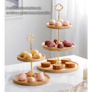 Assiettes de fruits en bambou japonais réglemente les plats de collation de gâteau de gâteau pain pain dessert assiette de bonbons plats de pâte à pâte