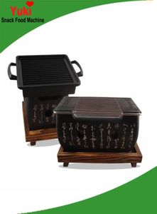 Barbecue japonaise Grilles de charbon de bois BBQ Texte du four à charbon fourbure fourchette barbecue Small Alcohol Charcoal Four à thé Cooker9276572