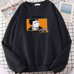 Japanse cartoon haikyuu yuu nishinoya printen hoodies zachte merk tops thermische vintage heren sweatshirt plus size mannen hoodie H1218