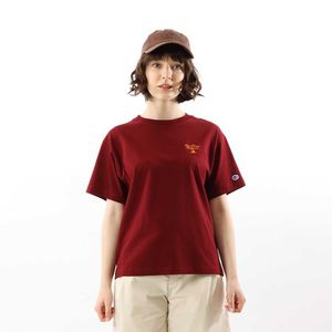 Bordado japonés bordado lindo algodón redondear camiseta de manga corta para mujer/verano moda cw v325