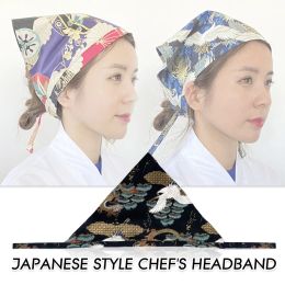 Chatte de chef japonais restaurant Restaurant serveur de sushis Caps Cuisine Cook Headscarf Food Service Travail Uniforme Cap Pirate Hat
