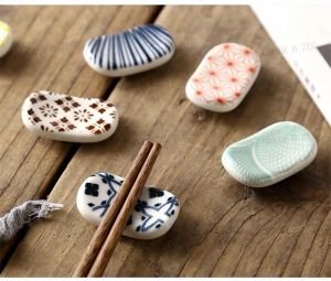 Japanese Chopstick Holder Rectangle Ceramic Chopstick Rest Colorful Pillow Chopsticks Holder Cute Flatware Stand M DREAM B ZEG
