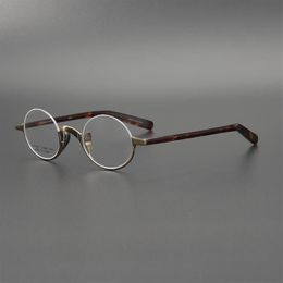 Collection japonaise de la même petite monture ronde de John Lennon, lunettes rétro de la république de chine, lunettes de soleil à la mode, cadres 222x