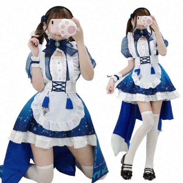 Traje de cosplay japonés Conjunto completo Maid Dr Uniforme Temptati Anime Lindo Vestidos de 5 piezas Etapa Rendimiento Ropa de trabajo i6bg #