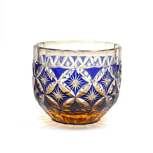 Japanse Crystal Amber Shot Wijnglazen Drinkglas Tequila Glazen Bar Cocktail Bullet Cup Edo Kiriko Hand Gegraveerd 2oz