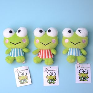 Japonais mignon gros yeux grenouille en peluche poupée sac à dos pendentif mignon grenouille en peluche porte-clés jouet cadeau de vacances jouet pour enfants DHL