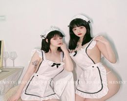 Japanse schattige Cos meid draagt uniform sexy lingerie cosplay Franse dienaar Lolita kostuum babydoll jurk erotisch rollenspel7907076 6020