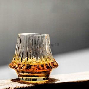 Japonais EDO First Snow Old Fashioned Verre Whisky Cup Wood Gift Box Whisky Cristal épais Marteau Heavy Wine Tumbler Beer Mug HKD230809