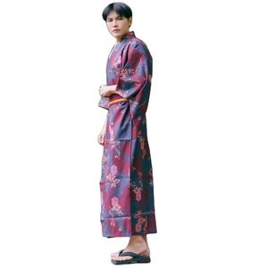 Vêtements ethniques japonais Kimono hommes samouraï traditionnel messieurs costume formel japon kimonos pas facile à froisser vêtements matériels