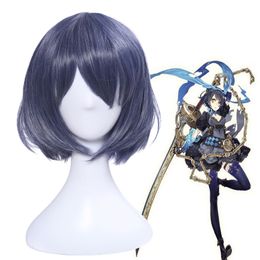 Japans spel SINoALICE Alice dames korte blauwe hittebestendige cosplay volledige pruik