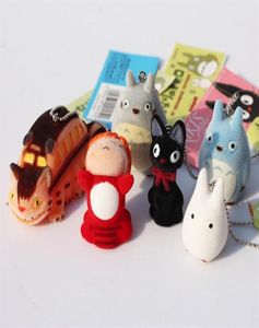 Japanse Hayao Miyazaki Cartoon Movie Mijn buurman Totoro Ponyo op de Cliff KiKis Delivery Service Figuur Speelgoed Keychains286I5385735