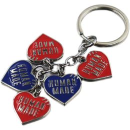 Japonais humain titane acier amour lettre porte-clés pendentif porte-clés marée marque mode toutes sortes accessoires
