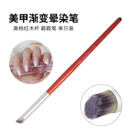 Piscolage de ongles de célébrité Internet japonais Poke Pen Phototherapy Color Painting Halo Dye Pen Gradient Flash Chalk Large Red Wooden