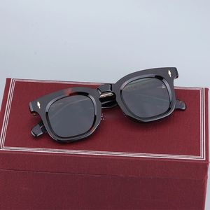 Japon JMM Original Devaux Sunglasses Square Classical Acétate Handar Solar SolarShes Designer Eyewear avec Originals 240320