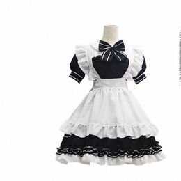 Costumes japonais Kawaii Lolita Maid Anime Cosplay Halen Little Devil Maid Tenues Blouse paysanne pour fille mignonne Dropship O2kV #