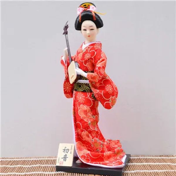 Japonais Kimono Doll Puppet Seafood Meat Sushi Shop Restaurant décorer geisha mignon ornements ornements Gift Craft 57-81