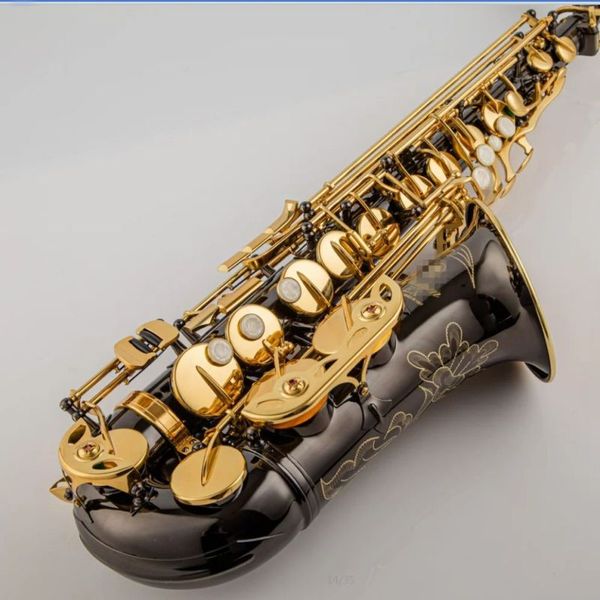 Qualité de fabrication japonaise YAS 875EX saxophone alto Eb noir galvanoplastie noir nickelé corps sculpté professionnel bois ins
