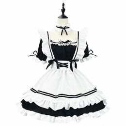Japonais Maid Uniforme Belle Fille Étudiante Lolita Dr Cosplay Costume Doux Mignon Chat Café Princ Harajuku Kawaii Lingerie a4NK #