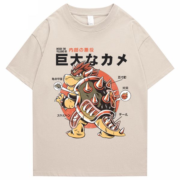 T-shirt japonais pour hommes, tortue samouraï, Cool, unisexe, été, imprimé drôle, Streetwear, taille européenne, 220411
