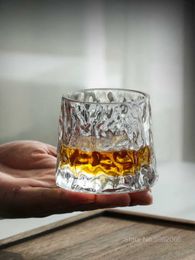 Japanse Ouderwetse Spin Tops Tumbler Whiskey Bril Dikke Kristallen Hamer Likeur Wijnglas Spirit XO Cup Brandy Snifters HKD230809