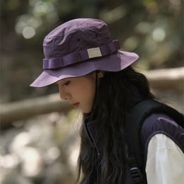 Japanse outdoor Quickdrying lente en zomer trekstring bergbekering emmer hoed mannen vrouwen camping zonneschoenen bekken cap240410