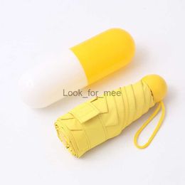 Japanse Pil Capsule Paraplu voor Vrouwen Mini Pocket Opvouwbare Zonnescherm Zonnige en Regenachtige Paraplu Paraguas Mujer Parapluie Femme HKD230828