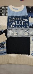 Japonais rétro Twist Christmas Jacquard Sweater tricoté Femmes O Nou Men décontracté pull-pull Pullous