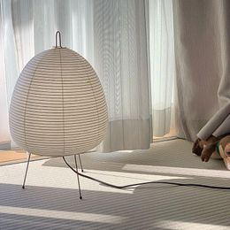 Japanse rijstpapier Lantaarn LED TABEL LAMP Woonkamer Bedroom Bedroom Studie Hotel Homestay Art Creative Decor Tripod Vloer Lamp