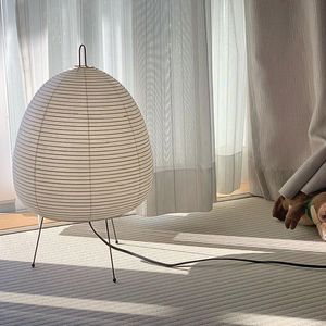 Papier de riz japonais Lantern LED lampe de table salon chambre à coucher étude de lit de lit HOSTAY ART ART CRÉATIVE décoration trépied lampadaire