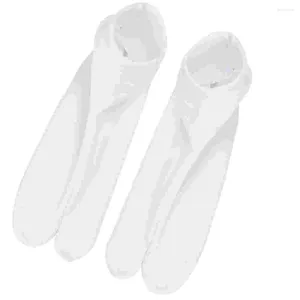Sandales japonaises Kimono obstruer des chaussettes à deux doigts tabi hommes équipage divisé les orteils fibre Big Miss White Kimonos 82 S