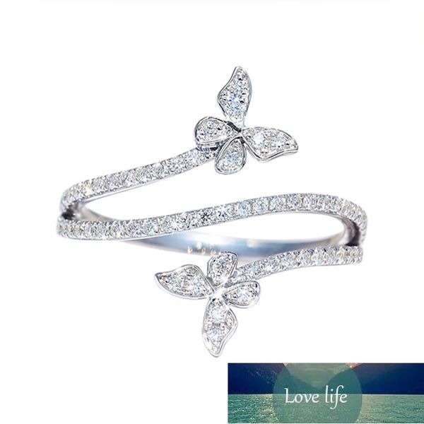 Bague papillon au Design japonais d'intérêt particulier pour femme, anneau fermé en feuille d'étain plissée, petite lumière fraîche, bijoux de luxe Ins à main