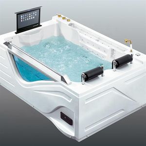 Giapponese Ssww Hydro Bubble 150 Full Hd Luxury Outdoor Spa Vasca da bagno in acrilico Vasca da bagno ad angolo elettronico Design Bathtub266s