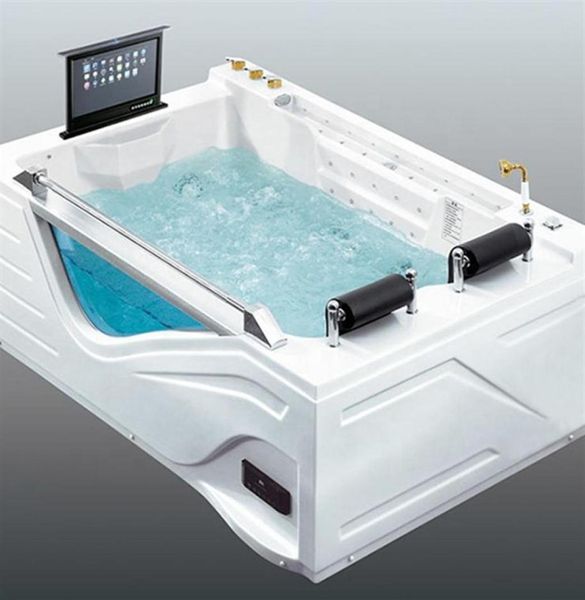 Japonais SSWW Hydro Bubble 150 Full HD Luxury Luxury Outdoor Spa acrylique baignoire électronique Massage Corner Massage Bathtub178Q5319424