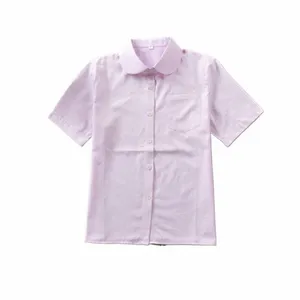 Chemise blanche à manches courtes pour étudiants japonais, uniformes de lycée pour filles, hauts d'école, uniforme Jk, haut de grande taille XS-5XL T7bo #