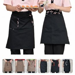 Chef de estilo japonés Cocina de abril Medio abril Cocina unisex Chef Restaurante Ramen Tienda de sushi Hotel Bakey Camarero Uniforme de trabajo b4Ef #