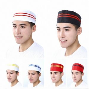 Chapeau de chef de style japonais Gorro Cocinero Sushi Costume Kitche Restaurant Cook Uniforme Restauration Pâtisserie Service alimentaire Cap de travail E62H #