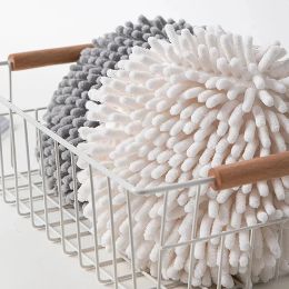 Style japonais Chenille Handball épaissie agrandie sèche, absorbant, cuisine de style suspendu et serviette de salle de bain
