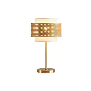 Japanse stijl rattan tafellamp luxe ontwerp creatief bureau licht 30 cm breedte 53 cm hoogte voor hotel huis woonkamer slaapkamer bedkamer bedstudeer kamer decor